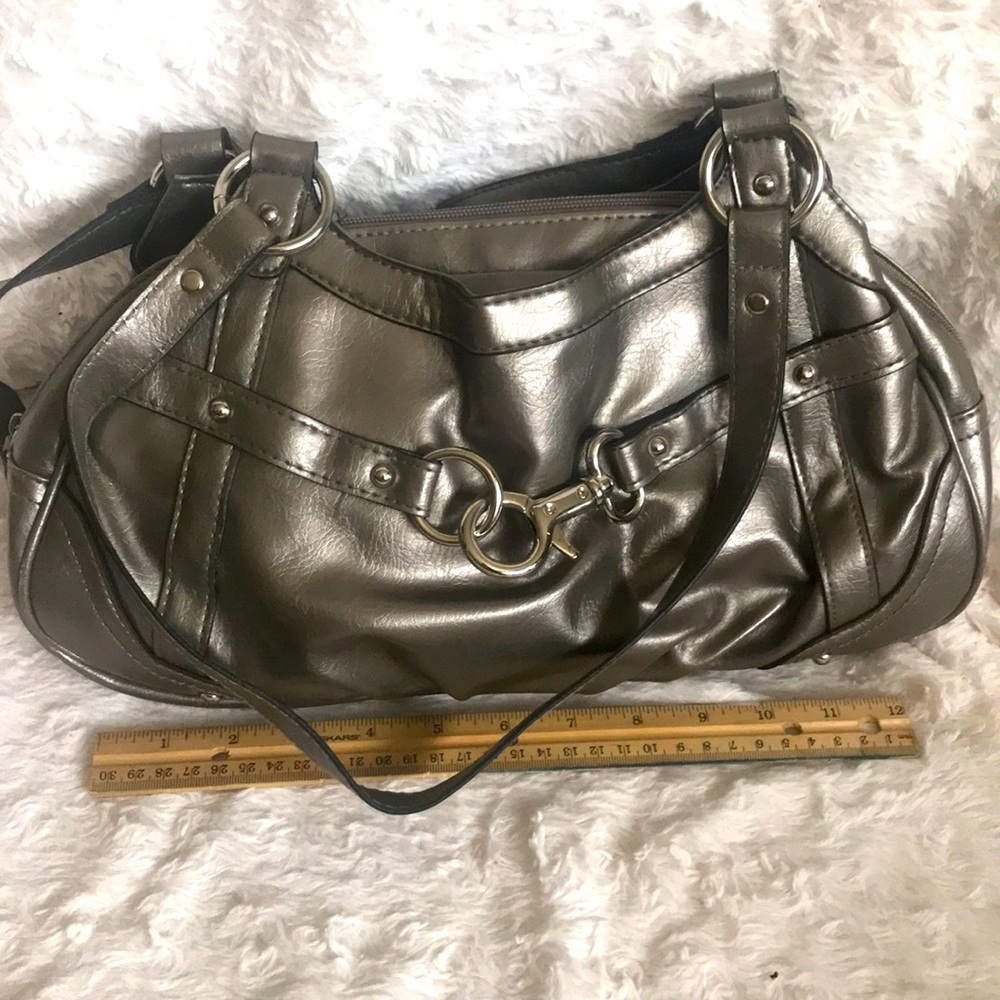 BNWOT man made “leather” Crome hobo purse.